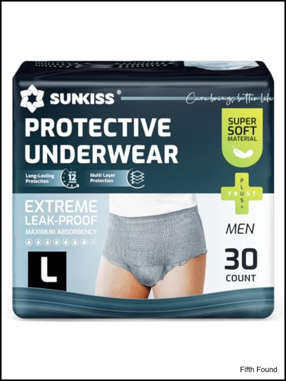 Super Soft Incontinence Underwear Men's Large Disposable 30ct